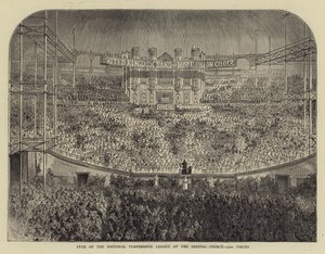 Fest des Nationalen Abstinenzbundes im Kristallpalast, 5000 Stimmen (Stich)