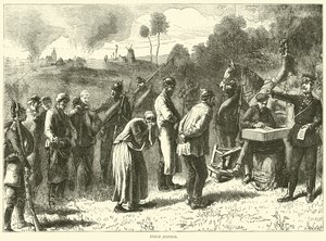 Feldjustiz, September 1870 von English School