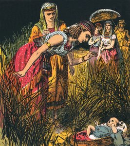 Das Auffinden des kleinen Moses von English School