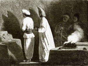 Feueranbeter in Atash-Gah von English School