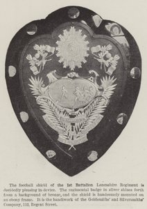 Erstes Bataillon Lancashire Regiment (Gravur) von English School