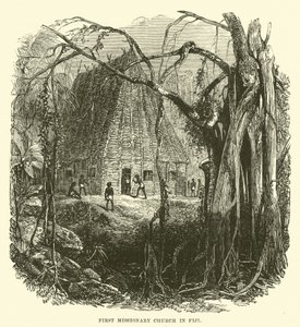 Erste Missionskirche auf Fidschi von English School