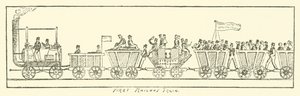 Erster Eisenbahnzug (Gravur)