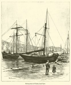 Fischerboote vor Tarbet, Loch Fyne von English School