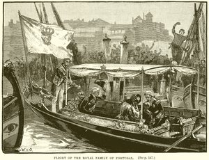 Flucht der königlichen Familie von Portugal von English School