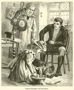Florence Nightingale, ihre erste Patientin von English School