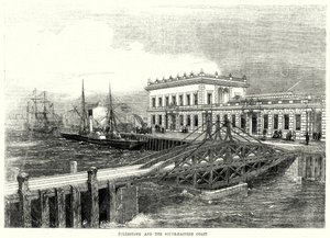 Folkestone und die südöstliche Küste (Stich) von English School