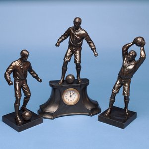 Fußballspieler, ein Uhrenset