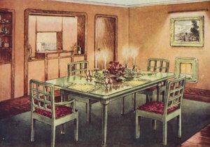 Formelles Esszimmer von English School