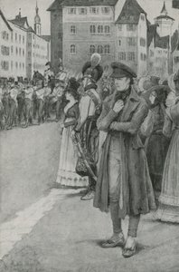 Franz Schubert hört seine Musik von English School