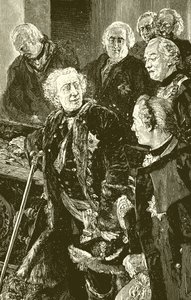 Friedrich der Große am Sarg des Großen Kurfürsten (Gravur)