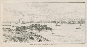 Kostenlose Fähre über die Themse in Woolwich