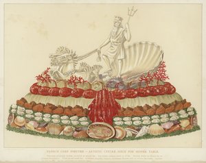 Französisches Meisterwerk - künstlerisches Mittelstück für den Abendtisch von English School