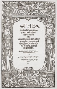 Frontispiz, Das Buch des gemeinsamen Gebets, 1549