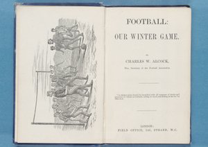 Frontispiz aus Fußball: Unser Winterspiel, von Charles W. Alcock, 1874