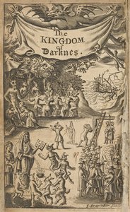Frontispiz von Nathaniel Crouch, Das Königreich der Dunkelheit (London: Gedruckt für Nath. Crouch) von English School