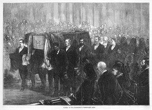 Beerdigung von Dr. Livingstone in der Westminster Abbey von English School