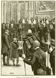 Beerdigung des Prinzgemahls von English School