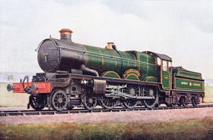 G.W.R Caldicot Castle, Illustration aus The Book of the Locomotive von G. Gibbard Jackson, veröffentlicht 1924