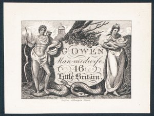 G Owen, Geburtshelfer, Visitenkarte