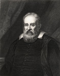 Galileo Galilei, aus Die Galerie der Porträts, veröffentlicht 1833 von English School