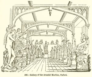 Galerie der Arundel-Marmore, Oxford (Gravur) von English School