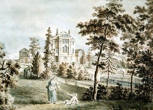 Gartenpavillon in einem Park, ca. 1725