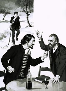 Gauguin und Van Gogh streiten sich