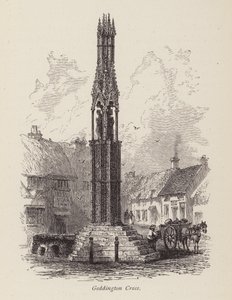 Geddington-Kreuz (Gravur) von English School
