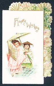 Geisha-Mädchen und chinesisches Mädchen