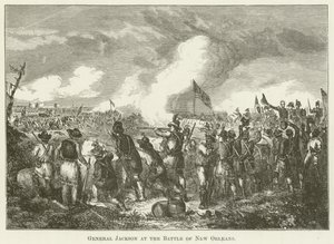 General Jackson in der Schlacht von New Orleans