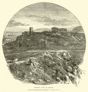 Gesamtansicht von Athen von English School