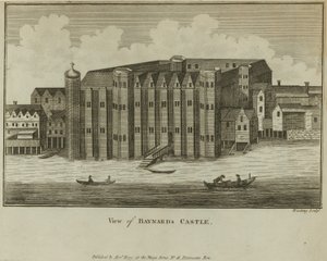 Allgemeine Ansicht von Baynards Castle von English School