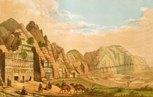 Gesamtansicht von Petra aus Nordosten von English School