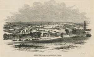 Gesamtansicht des South Metropolitan Cemetery von English School