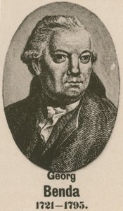 Georg Benda (Gravur) von English School