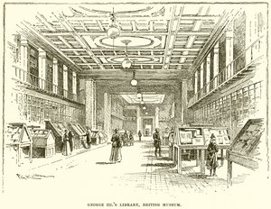 Bibliothek von George III, British Museum von English School