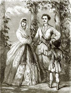 Georgische Kostüme von English School