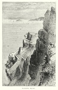 Gibraltar: Europa Point (Stich) von English School