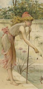 Mädchen angelt von English School