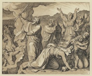 Gottes Fürsorge für sein Volk (Gravur) von English School