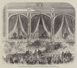Großes Konzert letzten Samstag im Crystal Palace, die königliche Loge (Gravur) von English School