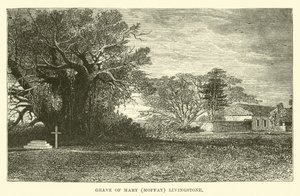 Grab von Mary (Moffat) Livingstone von English School