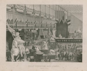 Große Ausstellung, Hauptallee, Blick nach Westen von English School