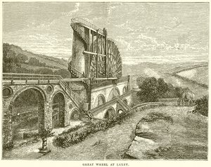 Großes Rad in Laxey von English School