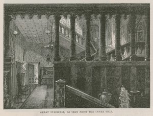 Große Treppe, gesehen von der inneren Halle, Holland House