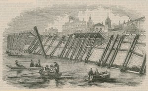 Greenwich Pier nach dem Einsturz