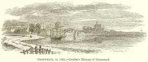 Greenwich, im Jahr 1662.--Crudens Geschichte von Gravesend von English School