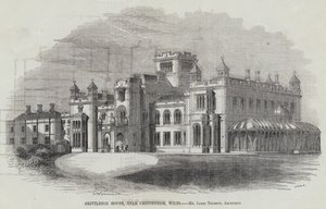 Grittleton House, bei Chippenham, Wilts (Gravur) von English School
