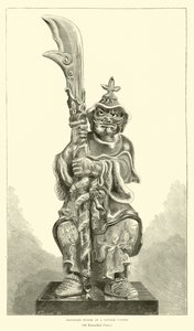 Groteske Figur eines chinesischen Soldaten von English School